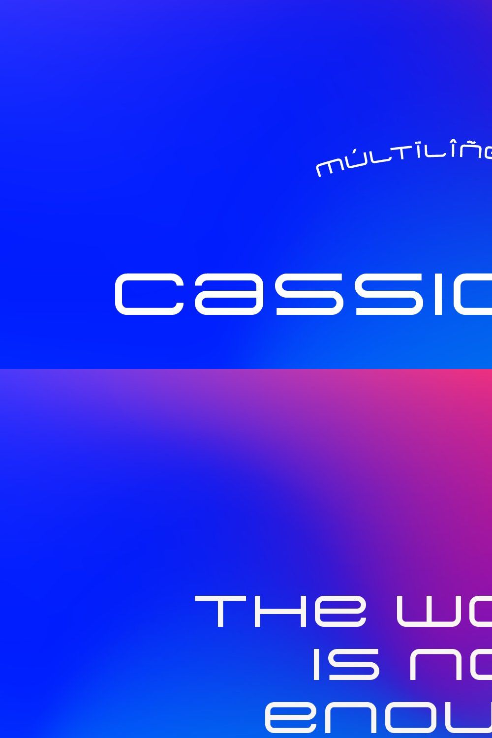 Cassiopeia Futuristic Font pinterest preview image.