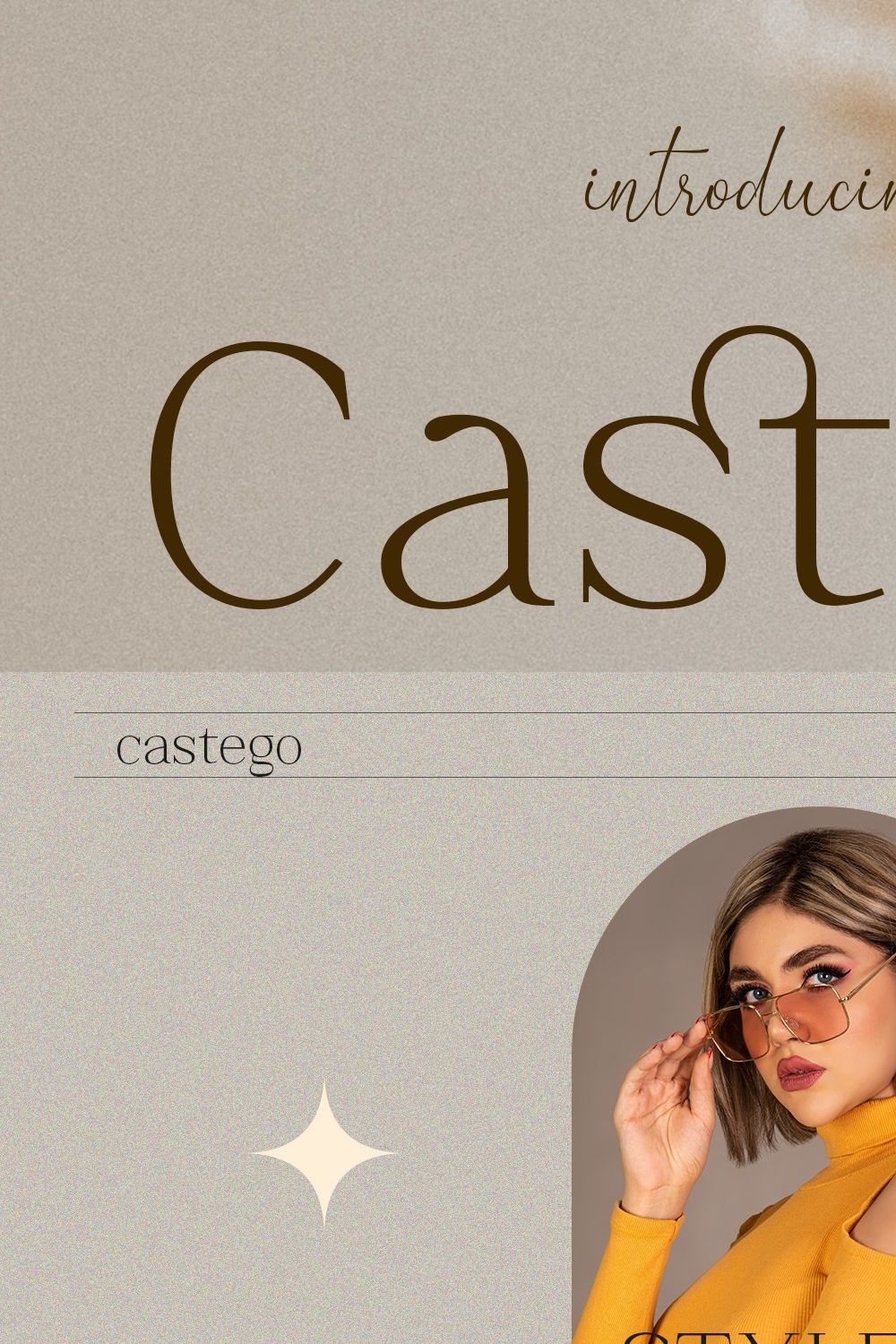 Castego - Elegant Serif pinterest preview image.