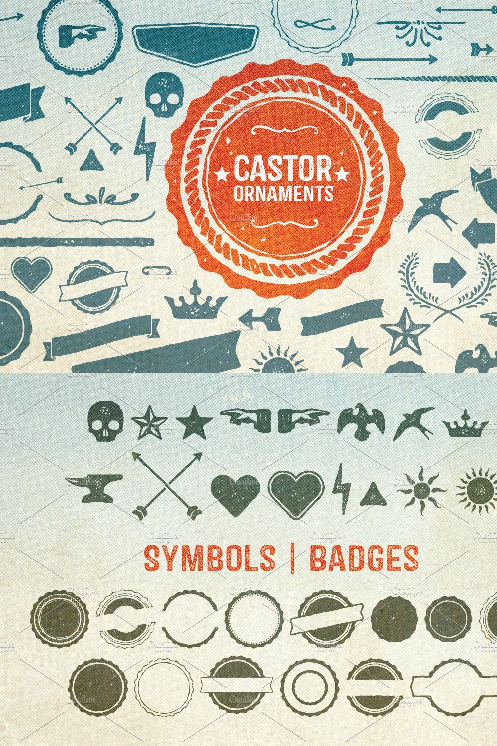 Castor Ornaments pinterest preview image.