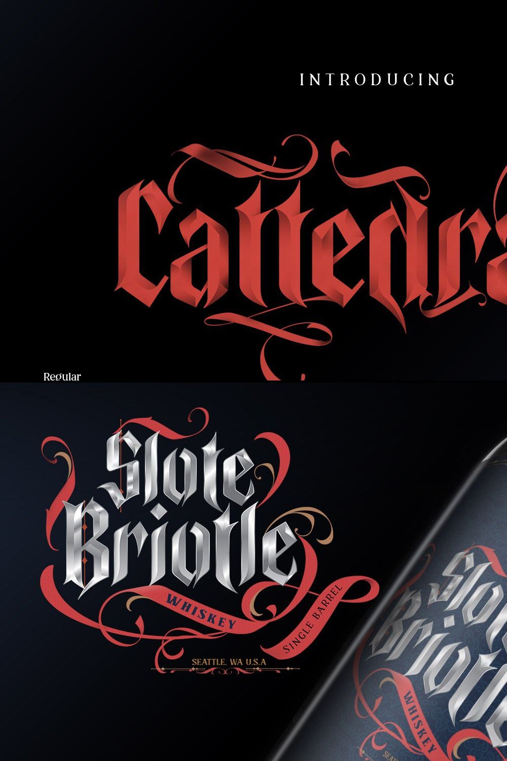 Cattedrale | Gothic Blackletter pinterest preview image.
