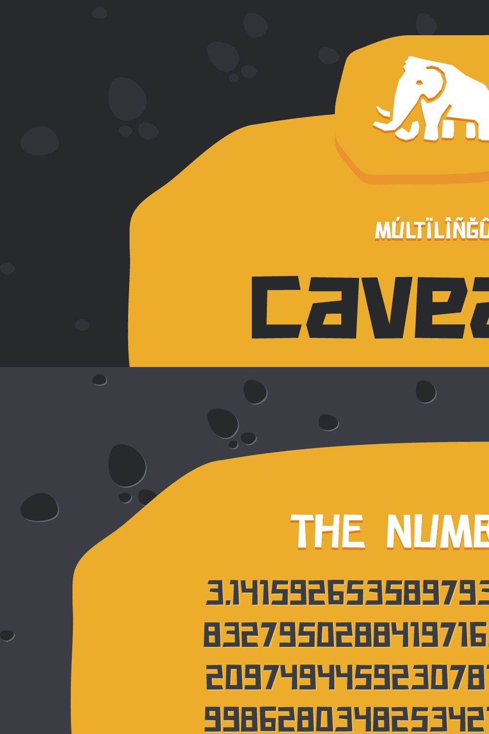 Caveage Font pinterest preview image.