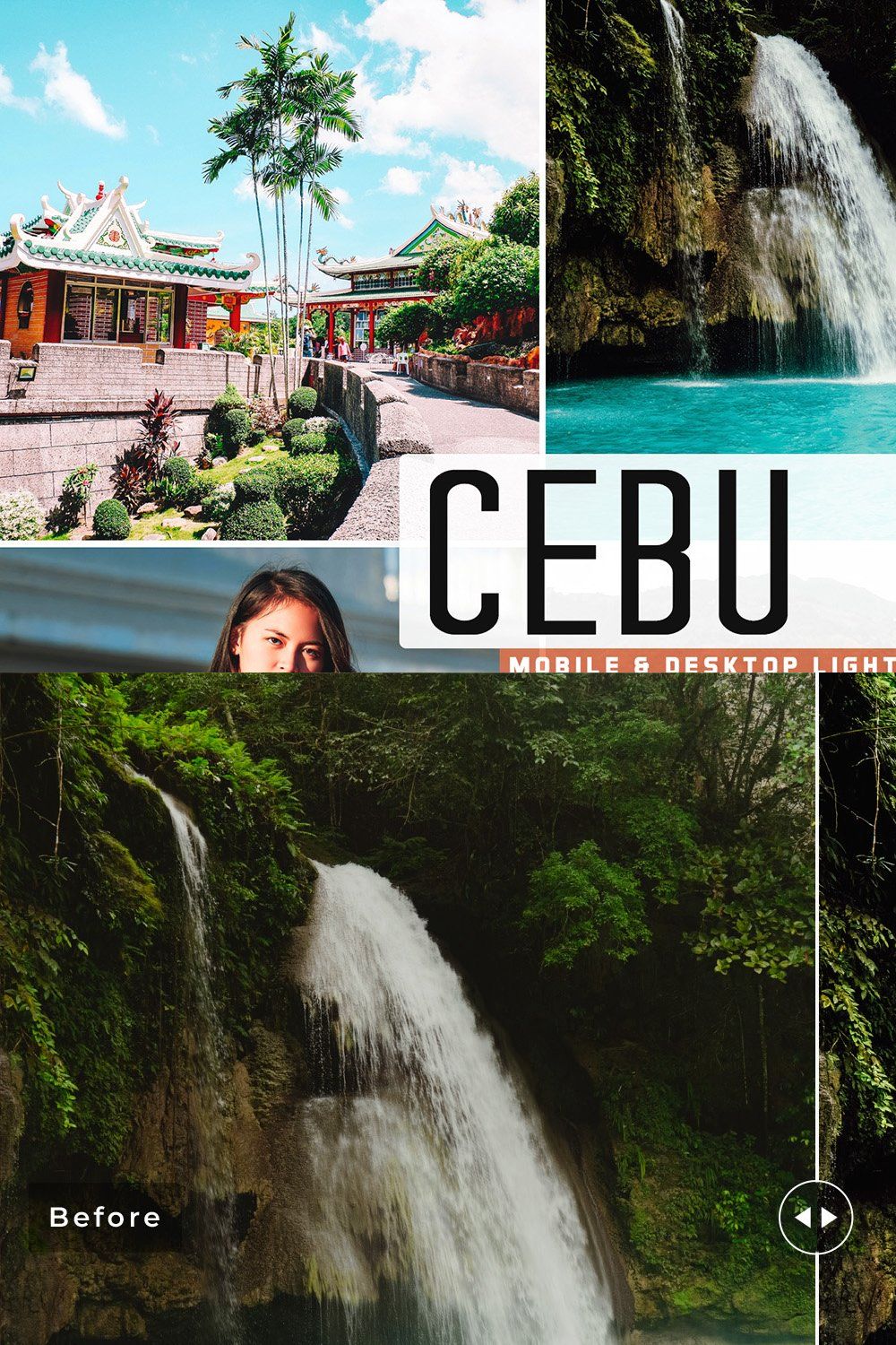 Cebu City Pro Lightroom Presets pinterest preview image.