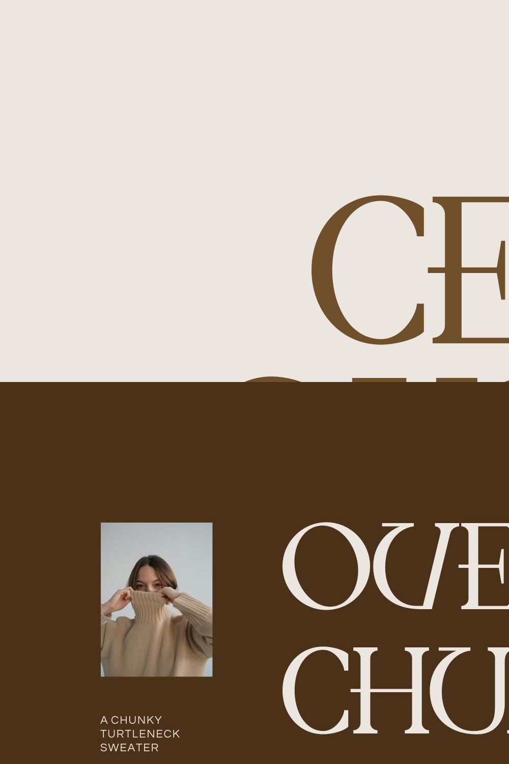 Cedor Gusron - Luxury Font pinterest preview image.