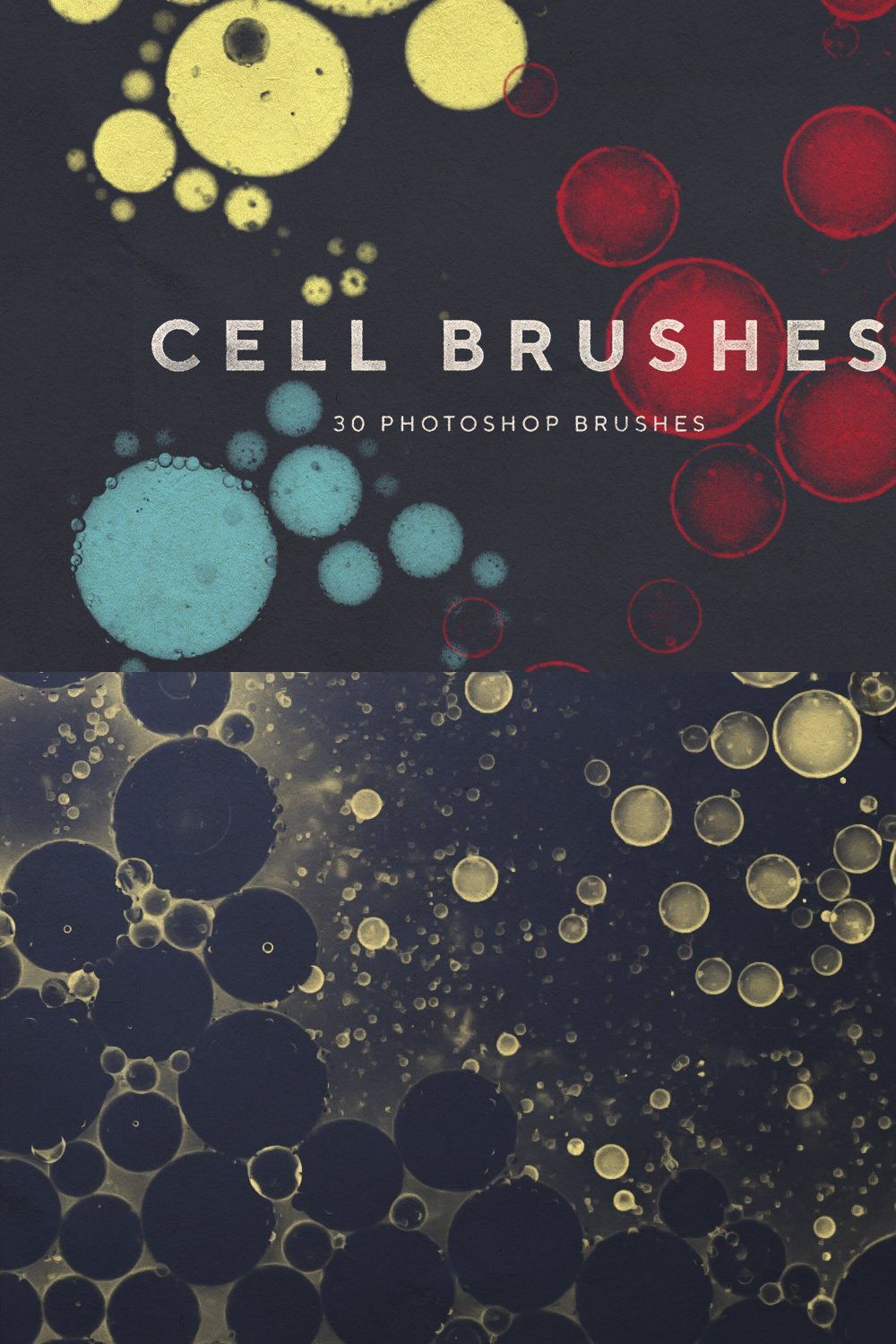 Cell Photoshop Brushes pinterest preview image.