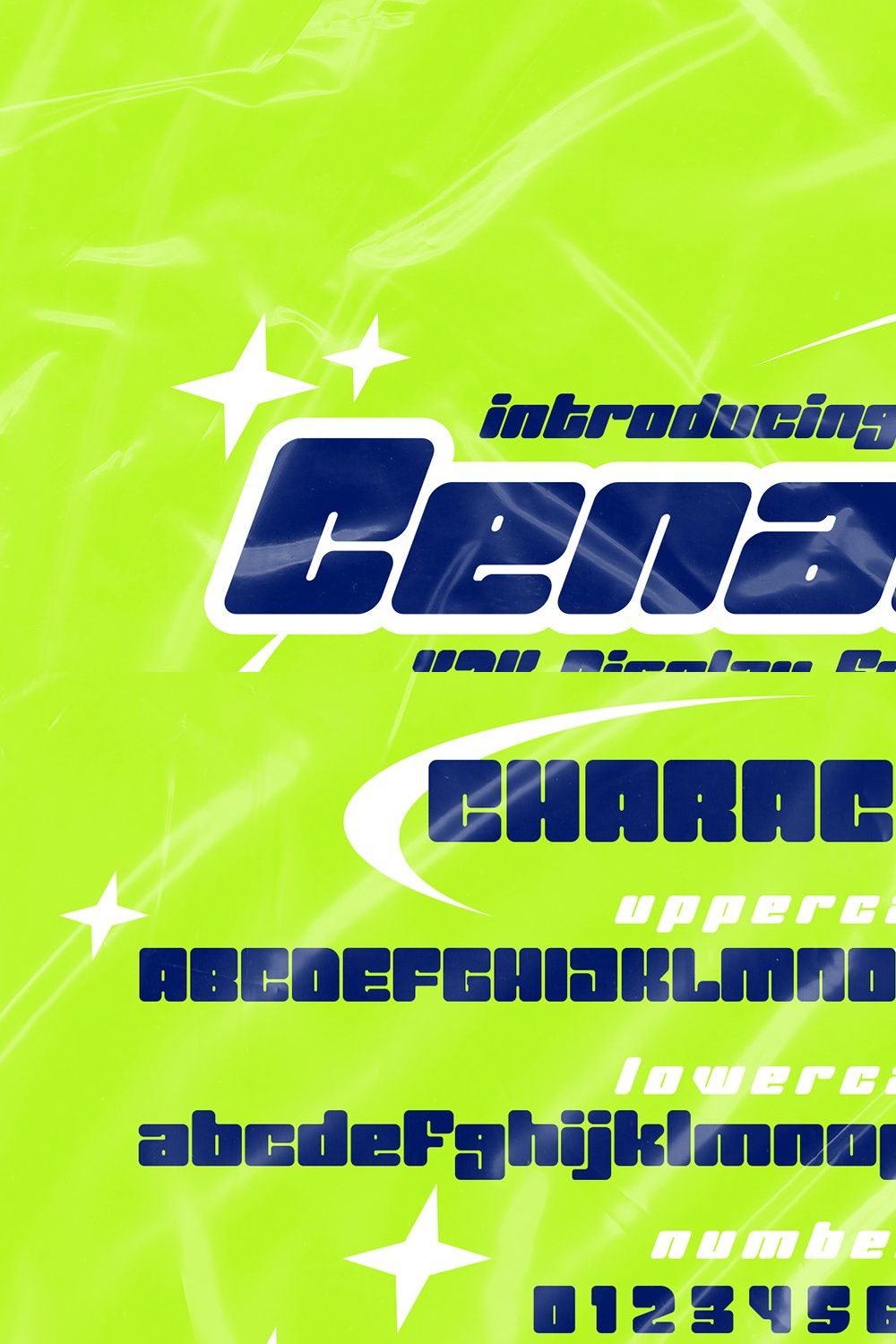 Cenatyc - Y2K Font, Fonts - Envato Elements