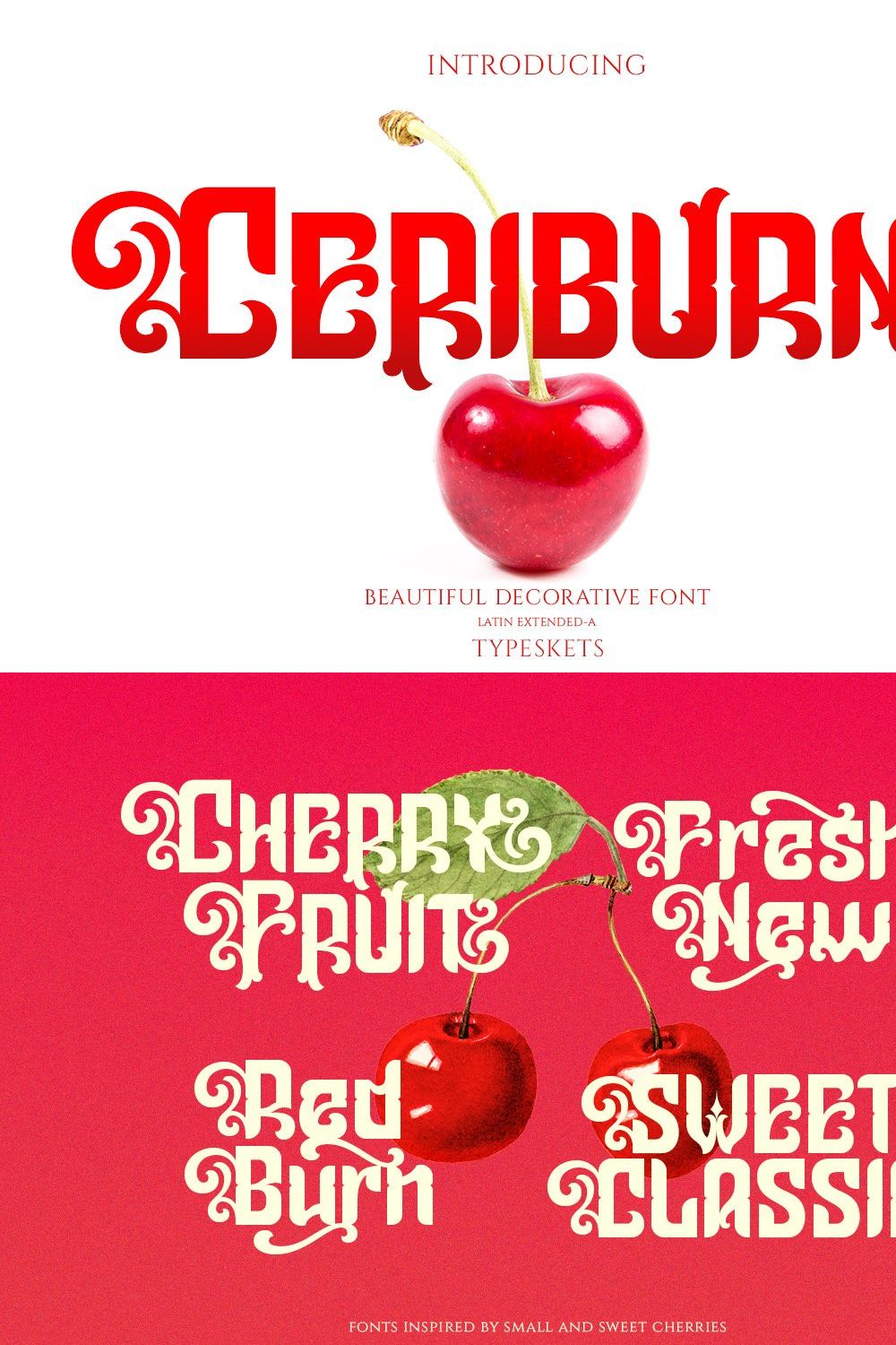 Ceriburn - Decorative Font pinterest preview image.