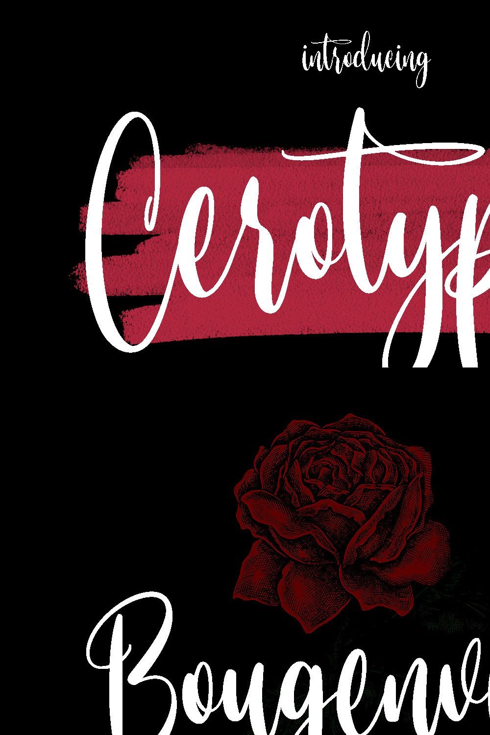 Cerotypes Script Font pinterest preview image.