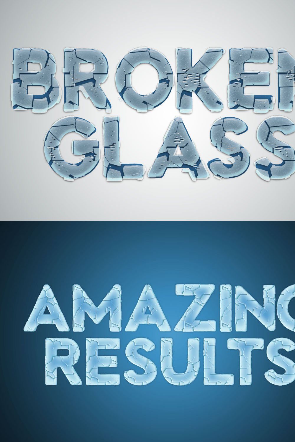 CG Broken Glass Actions v2.0 pinterest preview image.