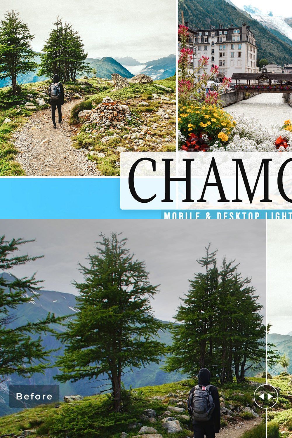 Chamonix Pro Lightroom Presets pinterest preview image.