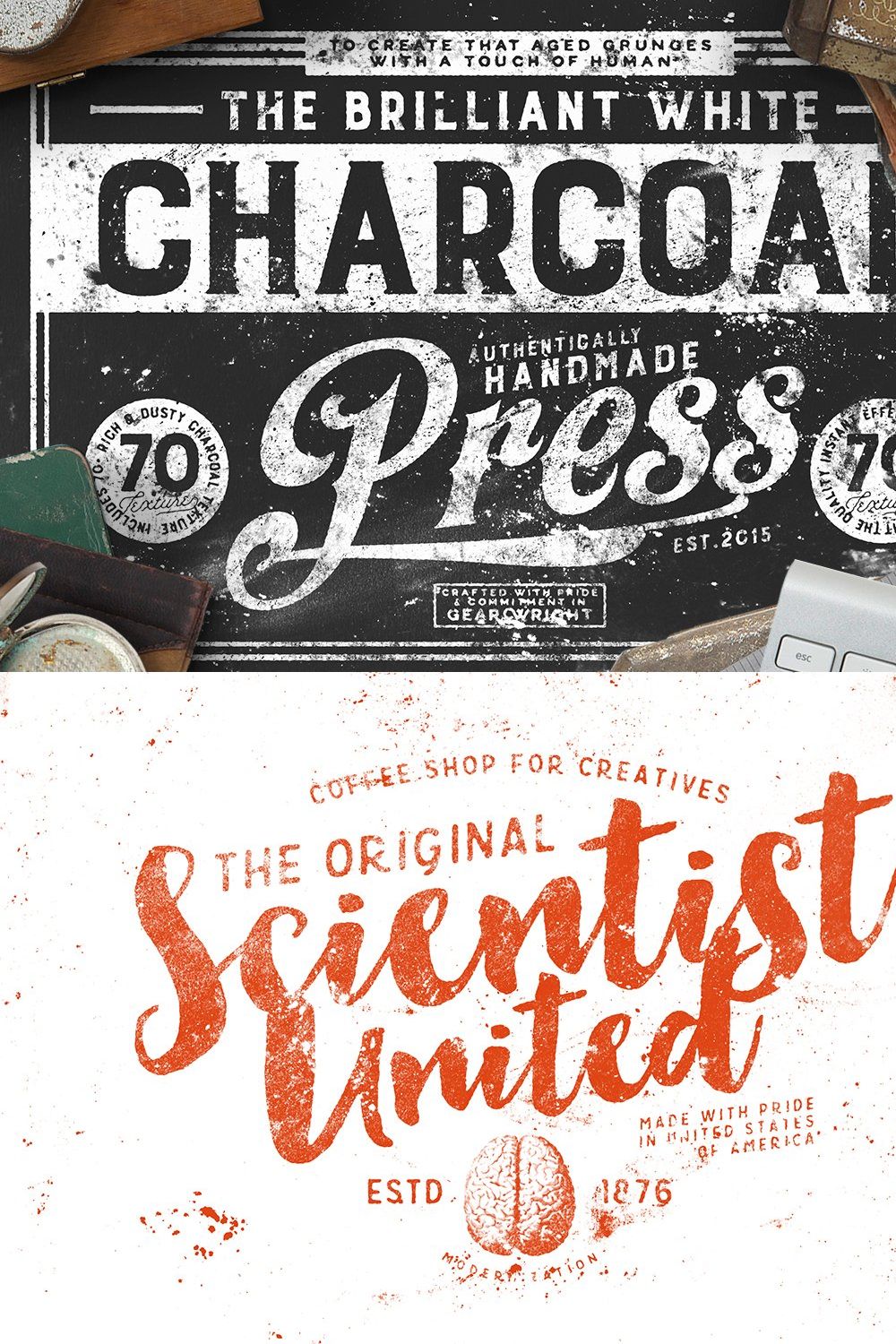 Charcoal Press pinterest preview image.