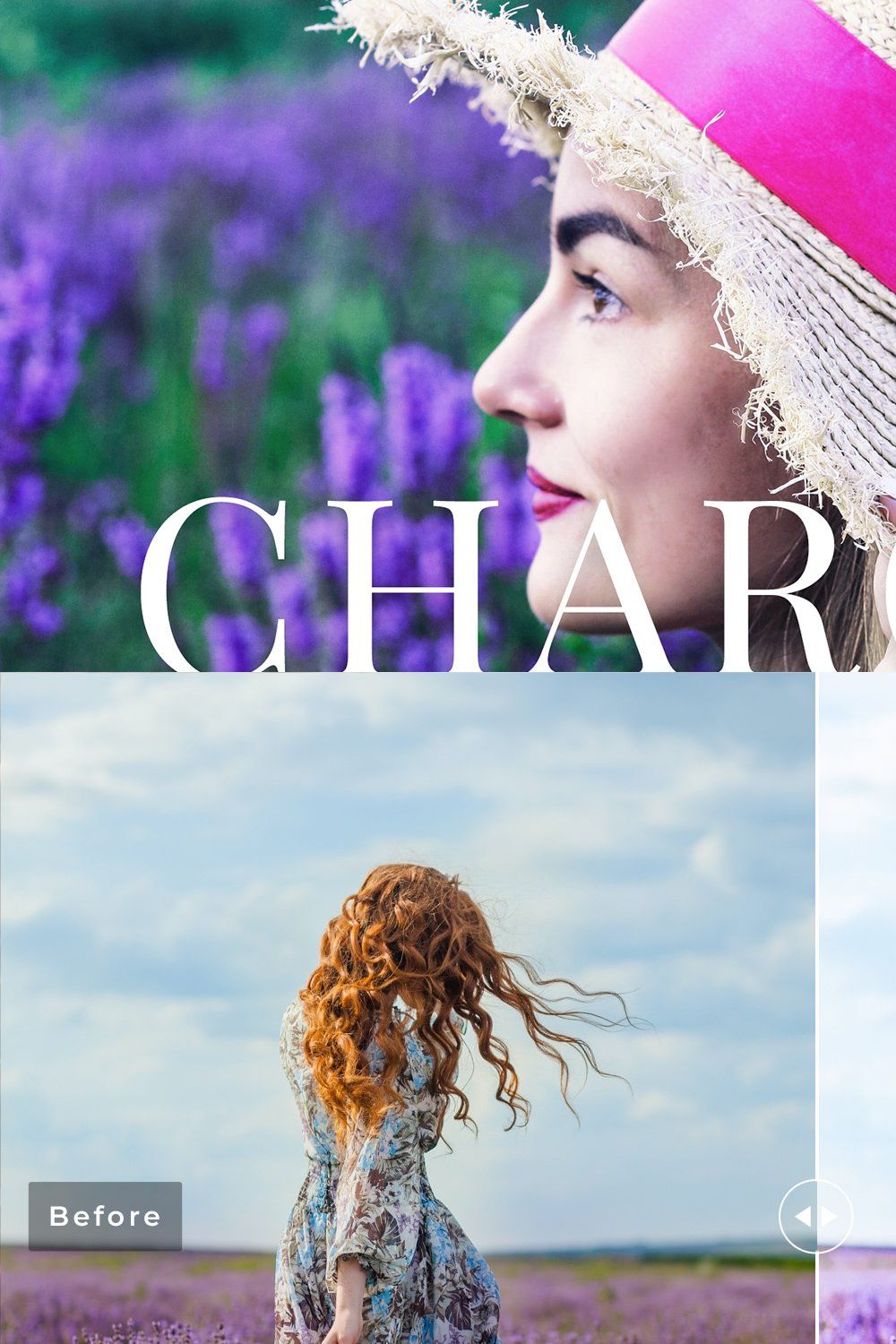 Charoite Pro Lightroom Presets pinterest preview image.