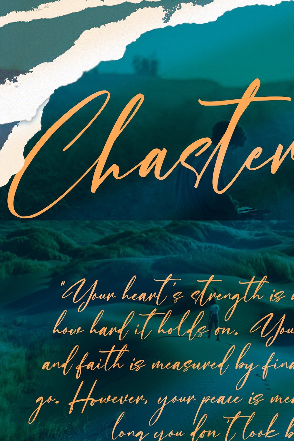 Chasterlize Script Font pinterest preview image.