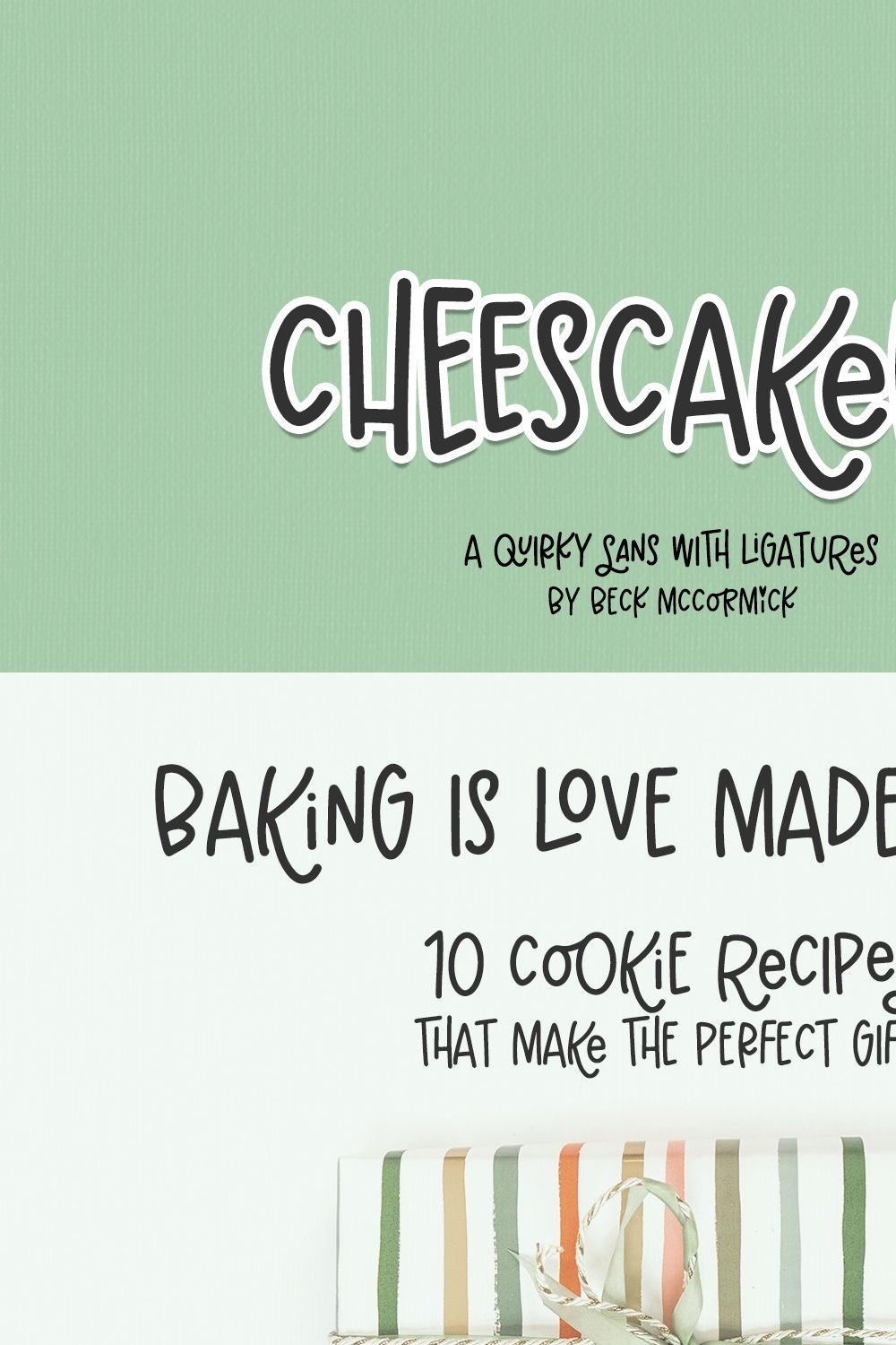 Cheesecakery Sans pinterest preview image.