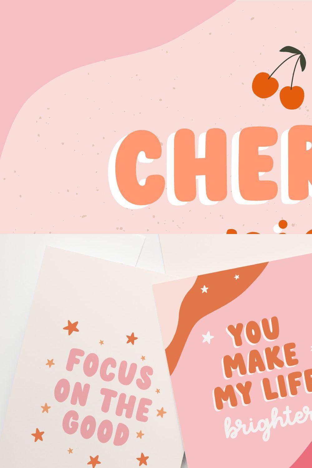 Cherry pie | Font duo pinterest preview image.