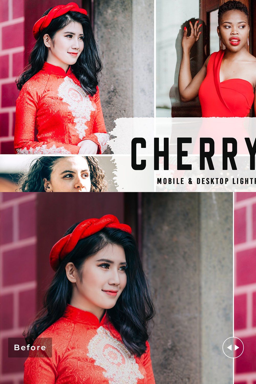 Cherry Pie Pro Lightroom Presets pinterest preview image.