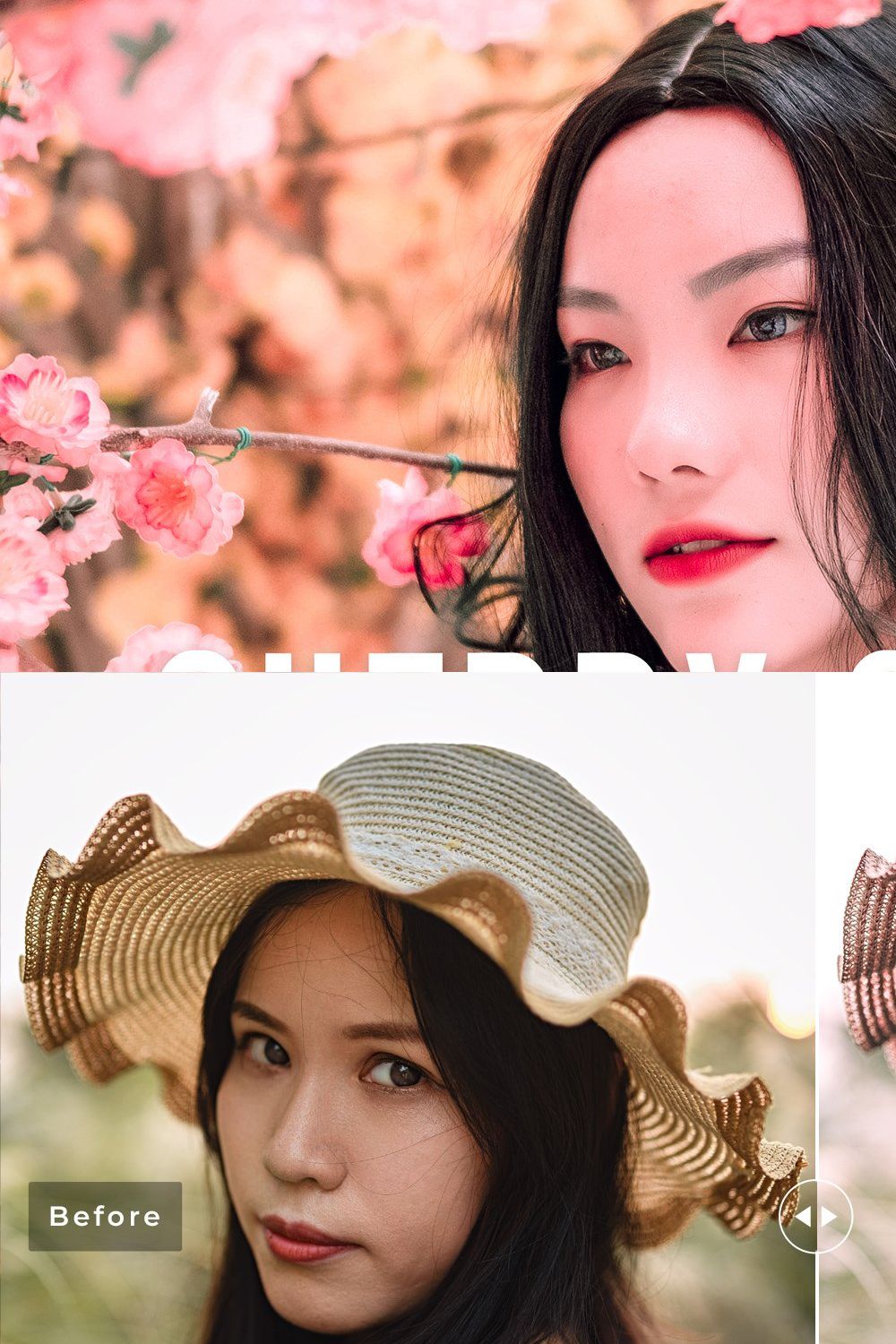 Cherry Quartz Pro Lightroom Presets pinterest preview image.