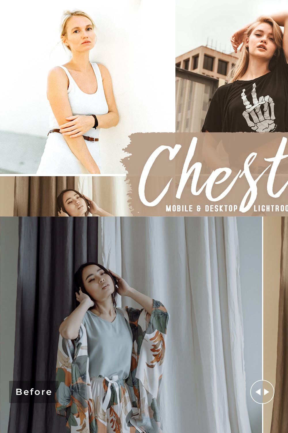 Chestnut Pro Lightroom Presets pinterest preview image.