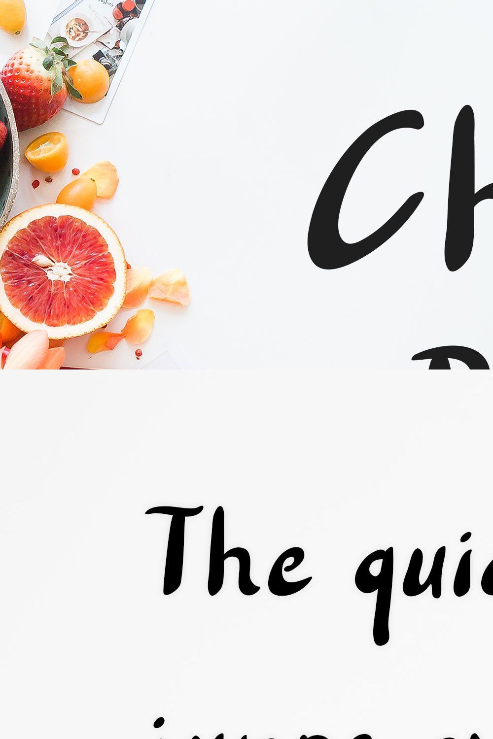 Chicken Pickle - Brush Font pinterest preview image.
