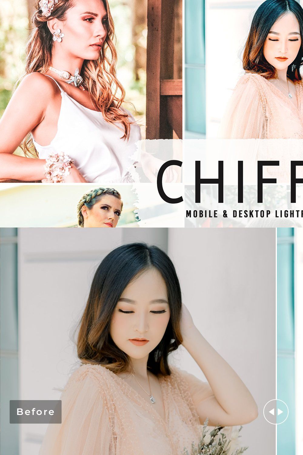 Chiffon Pro Lightroom Presets pinterest preview image.