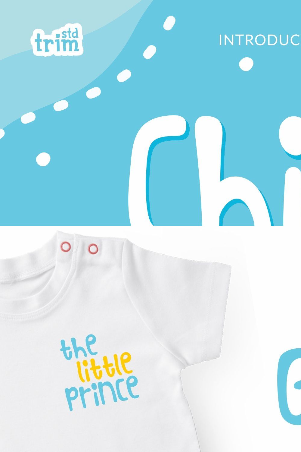 Child Quirky Childish Playful Font pinterest preview image.