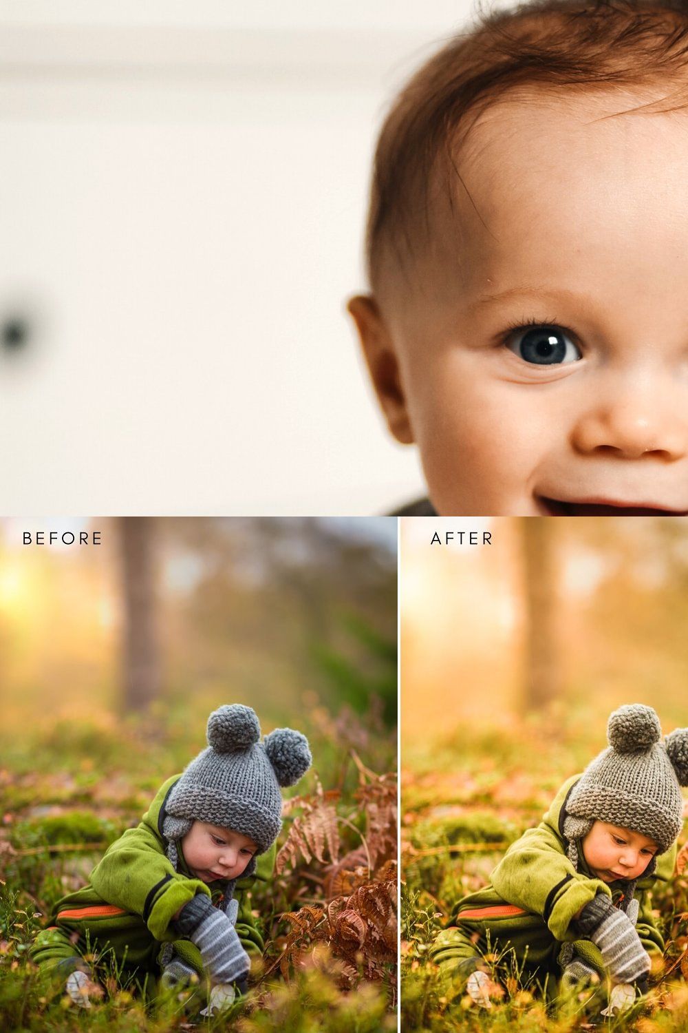 Childhood Lightroom Presets pinterest preview image.