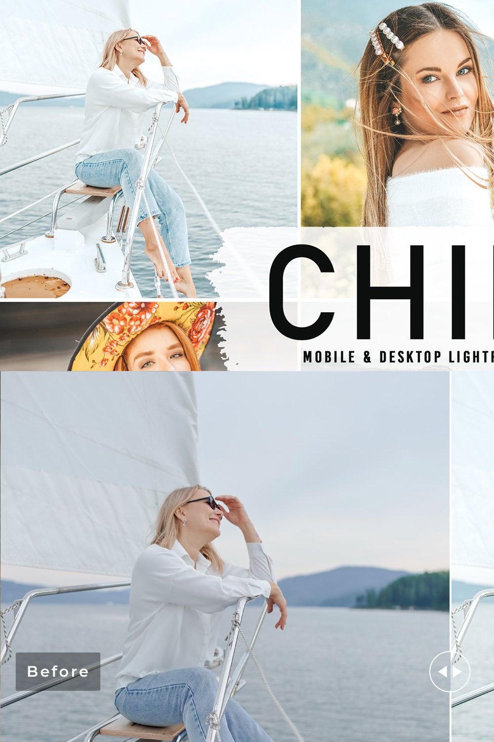 Chill Pro Lightroom Presets pinterest preview image.