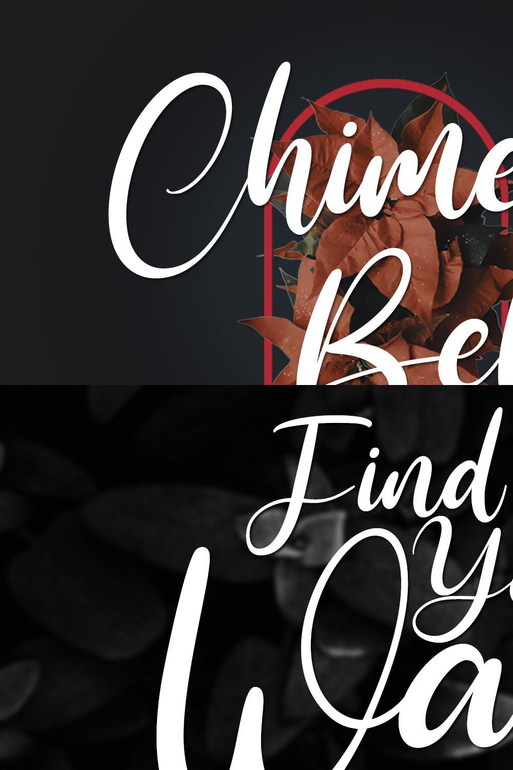 Chime Bells Beauty Sript Font pinterest preview image.