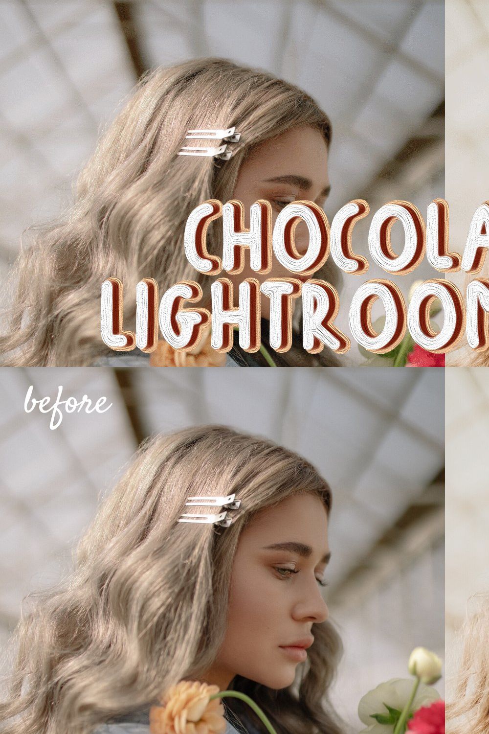 'Chocolate Ice' Lightroom Preset pinterest preview image.