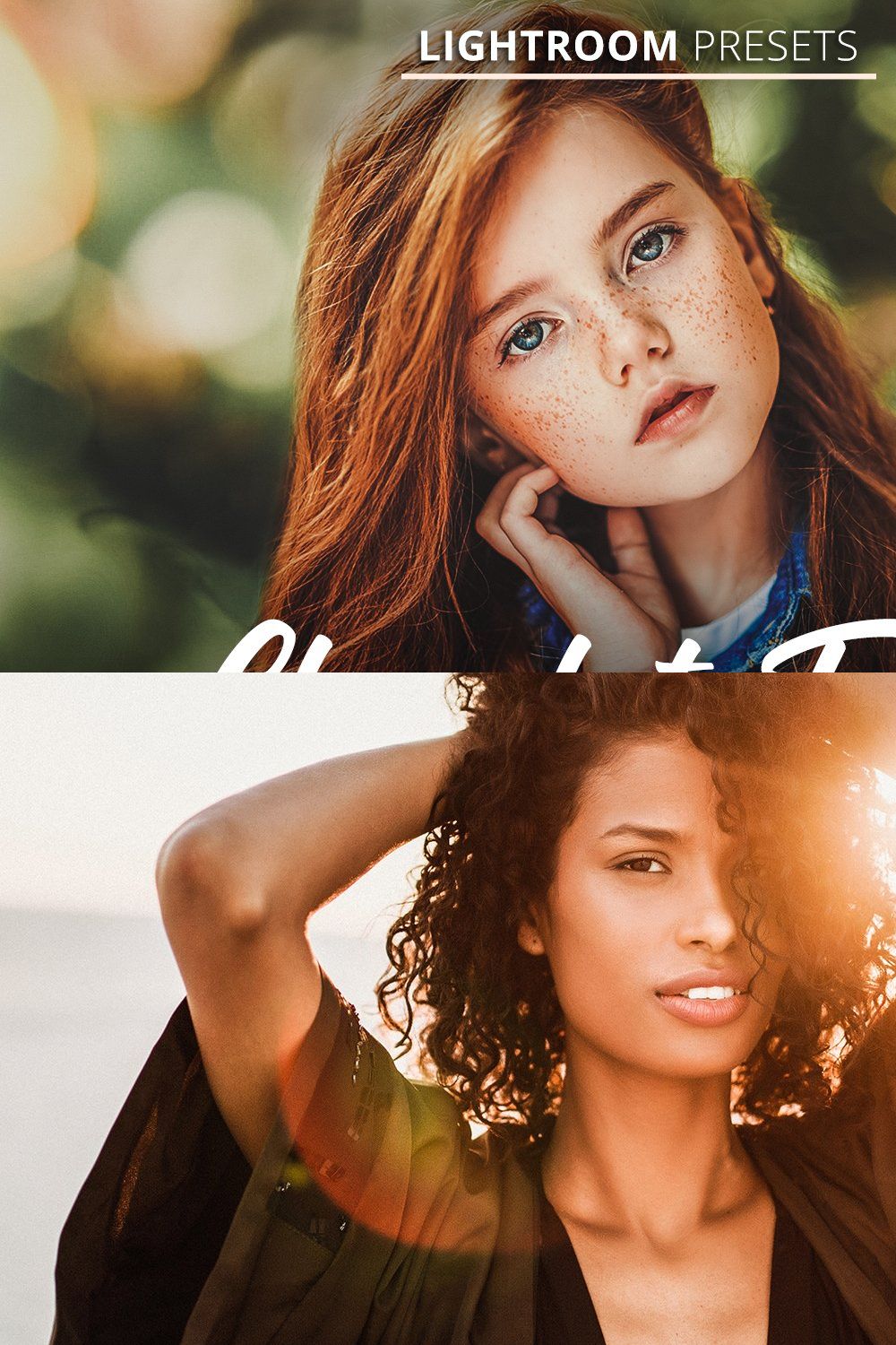 Chocolate Tones Presets pinterest preview image.