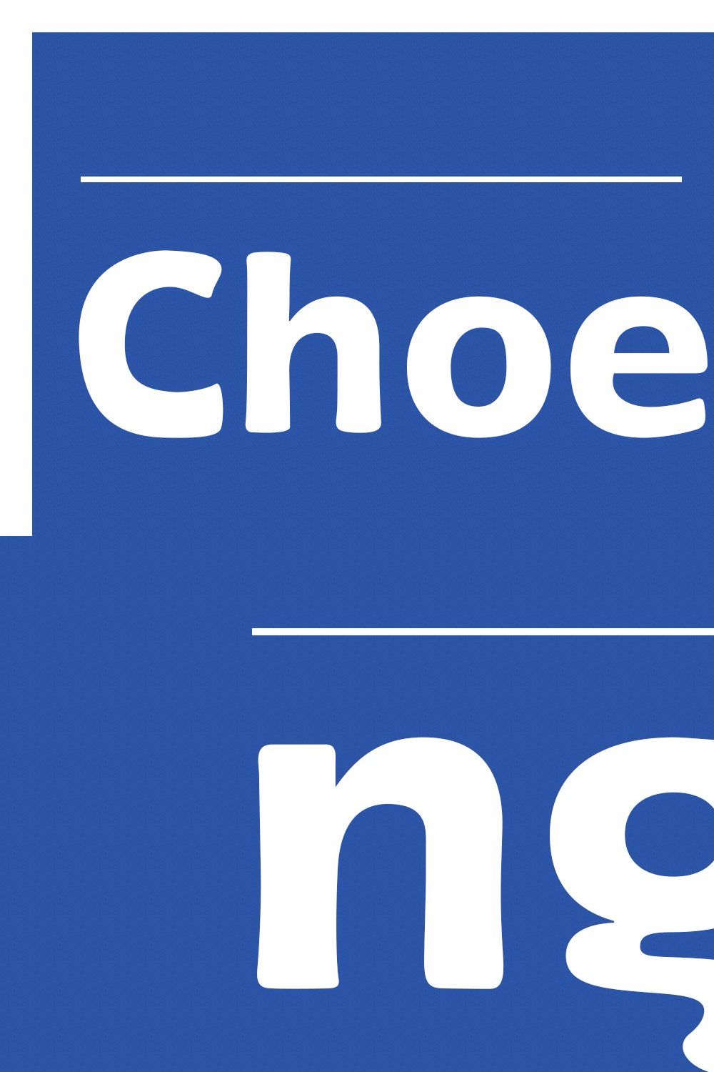 Choegs Ultra Bold Sans Font pinterest preview image.