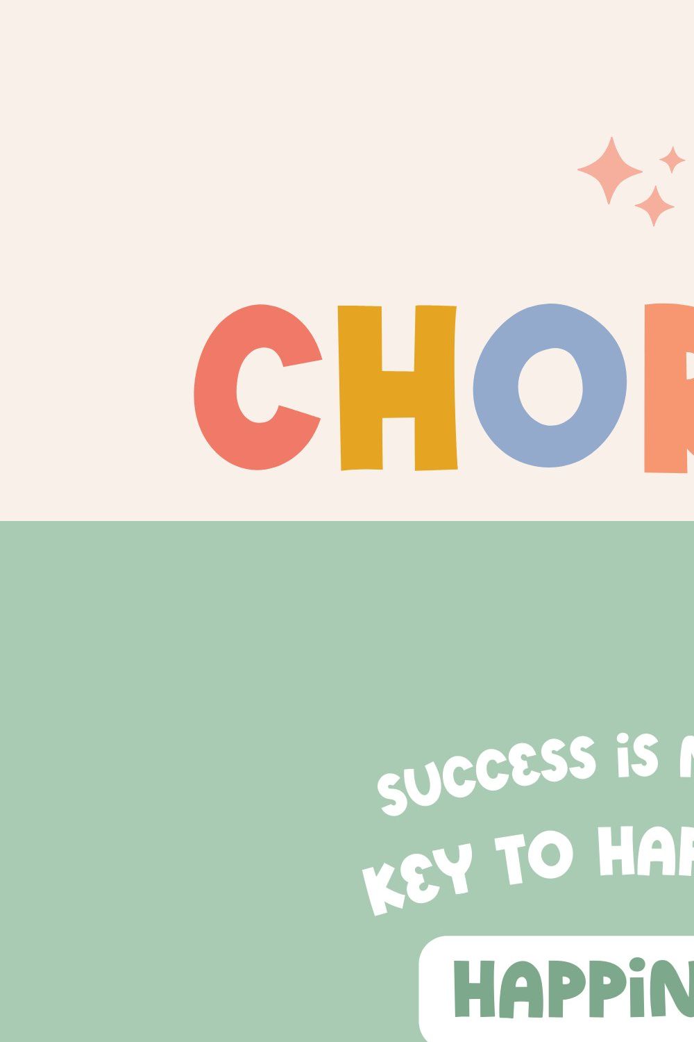 Chortle Bold Cute Font pinterest preview image.