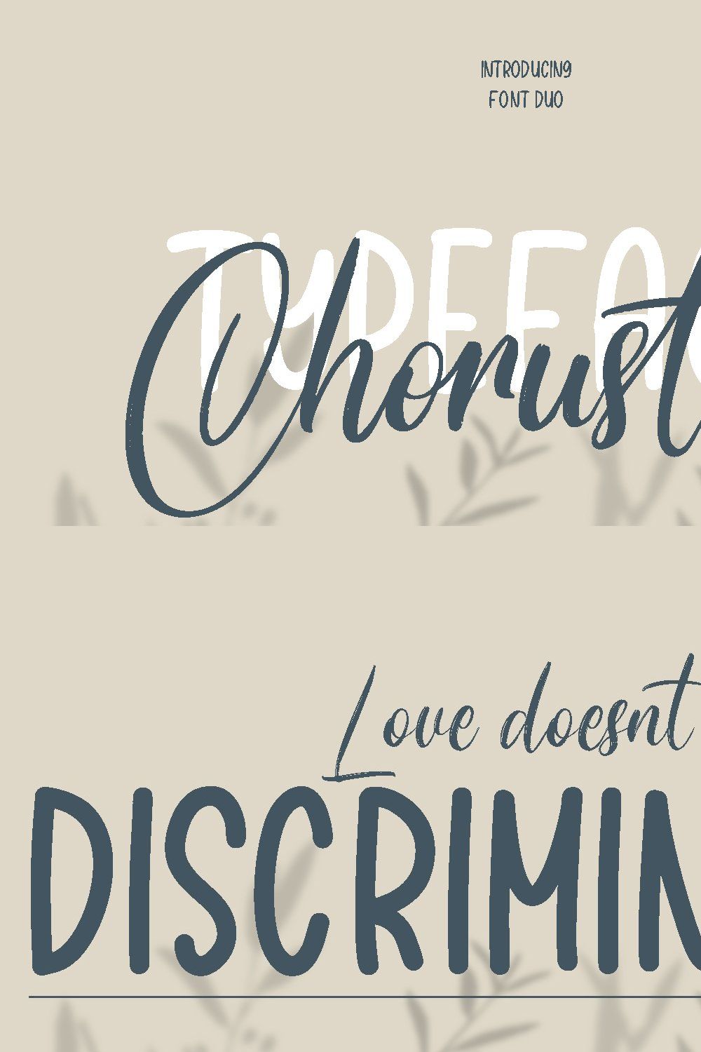 Chorustyle Font Duo pinterest preview image.