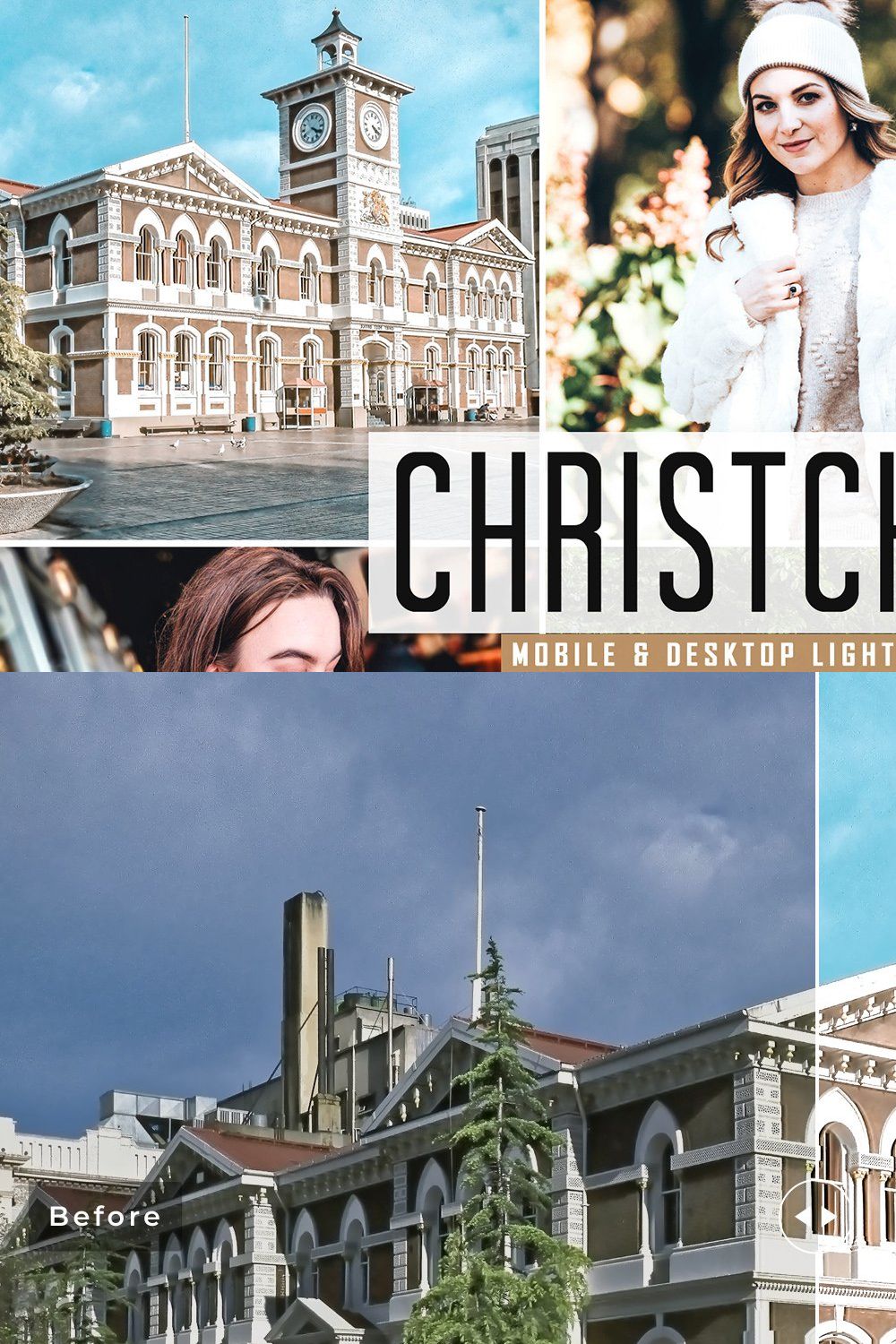 Christchurch Lightroom Presets Pack pinterest preview image.