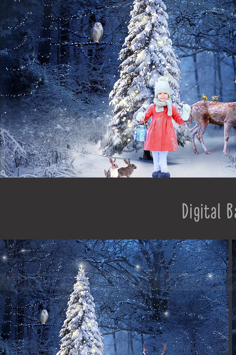 Christmas Backdrop pinterest preview image.