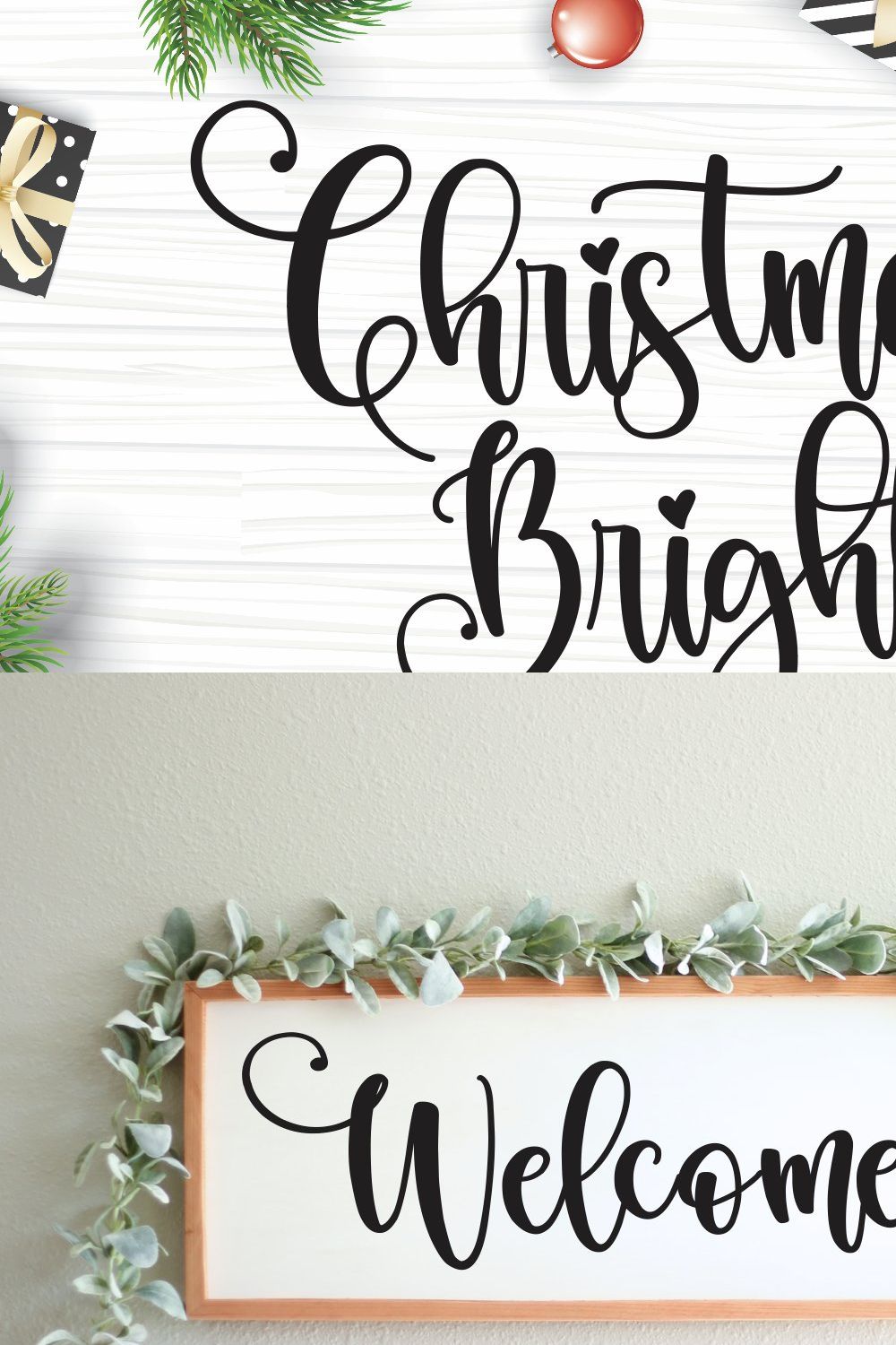 Christmas Bright pinterest preview image.