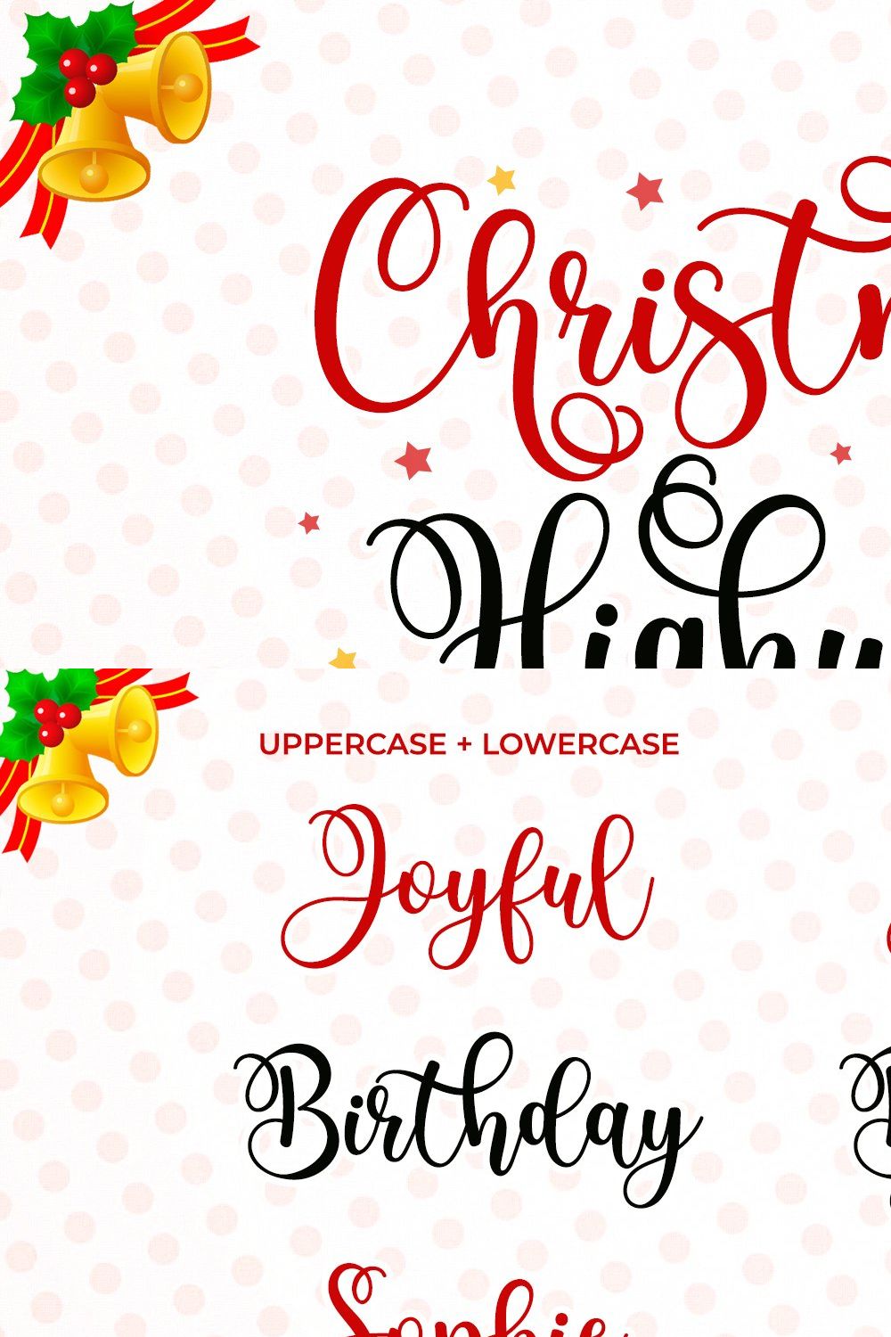 Christmas Highway - Bouncy Script pinterest preview image.