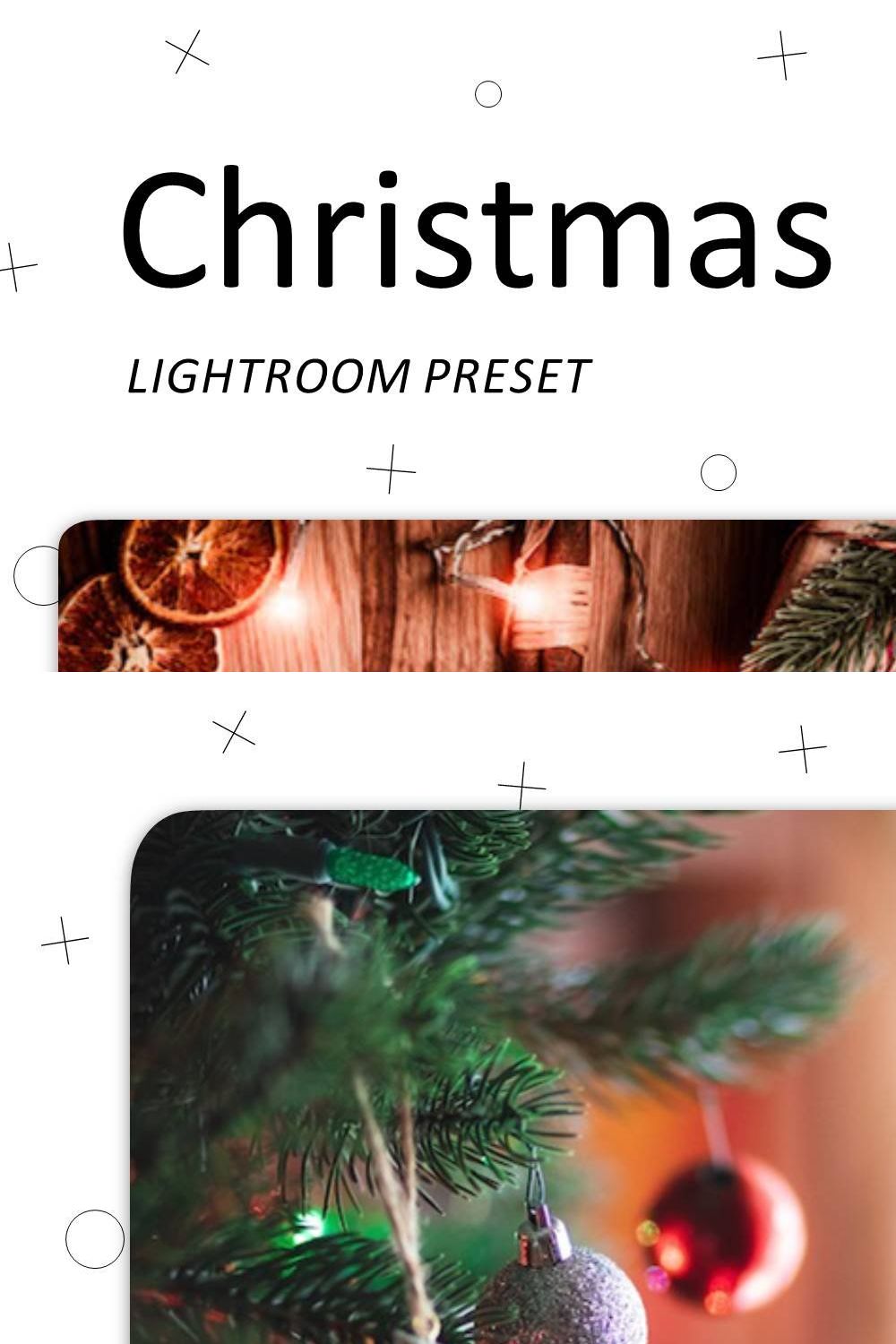 Christmas - Lightroom Presets pinterest preview image.