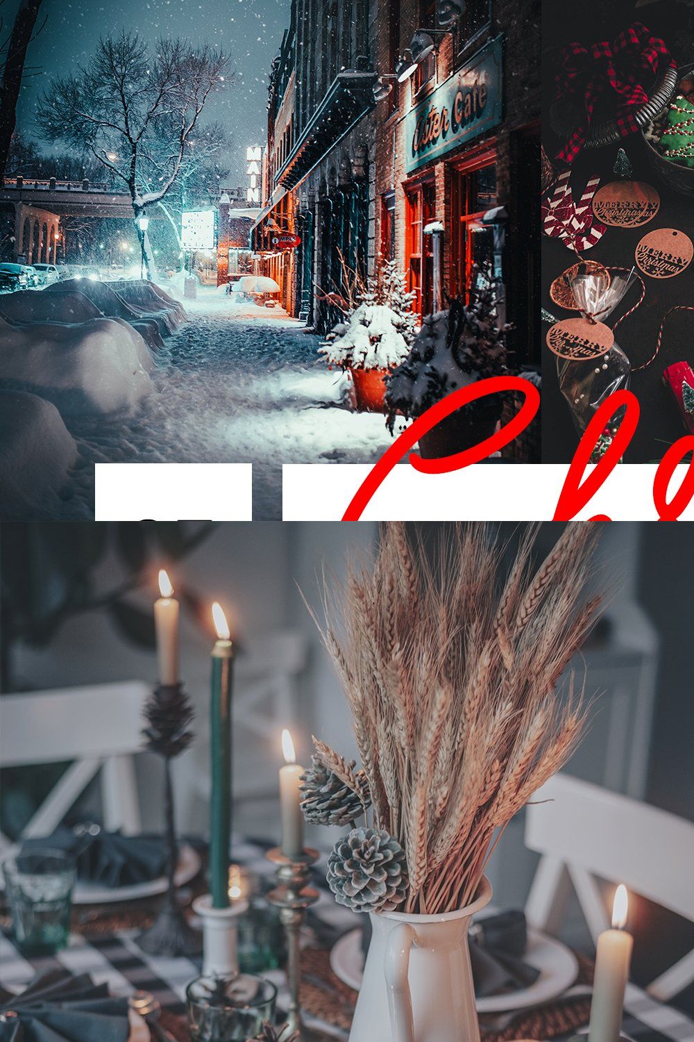 Christmas Lightroom Presets pinterest preview image.