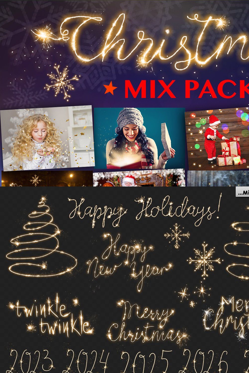 Christmas  Mix PACK pinterest preview image.