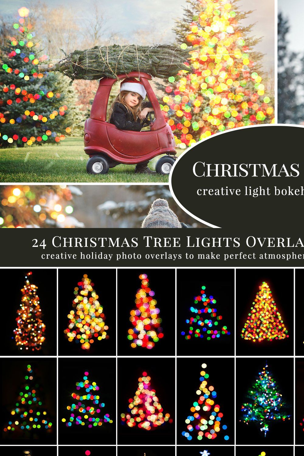 Christmas Trees photo overlays pinterest preview image.