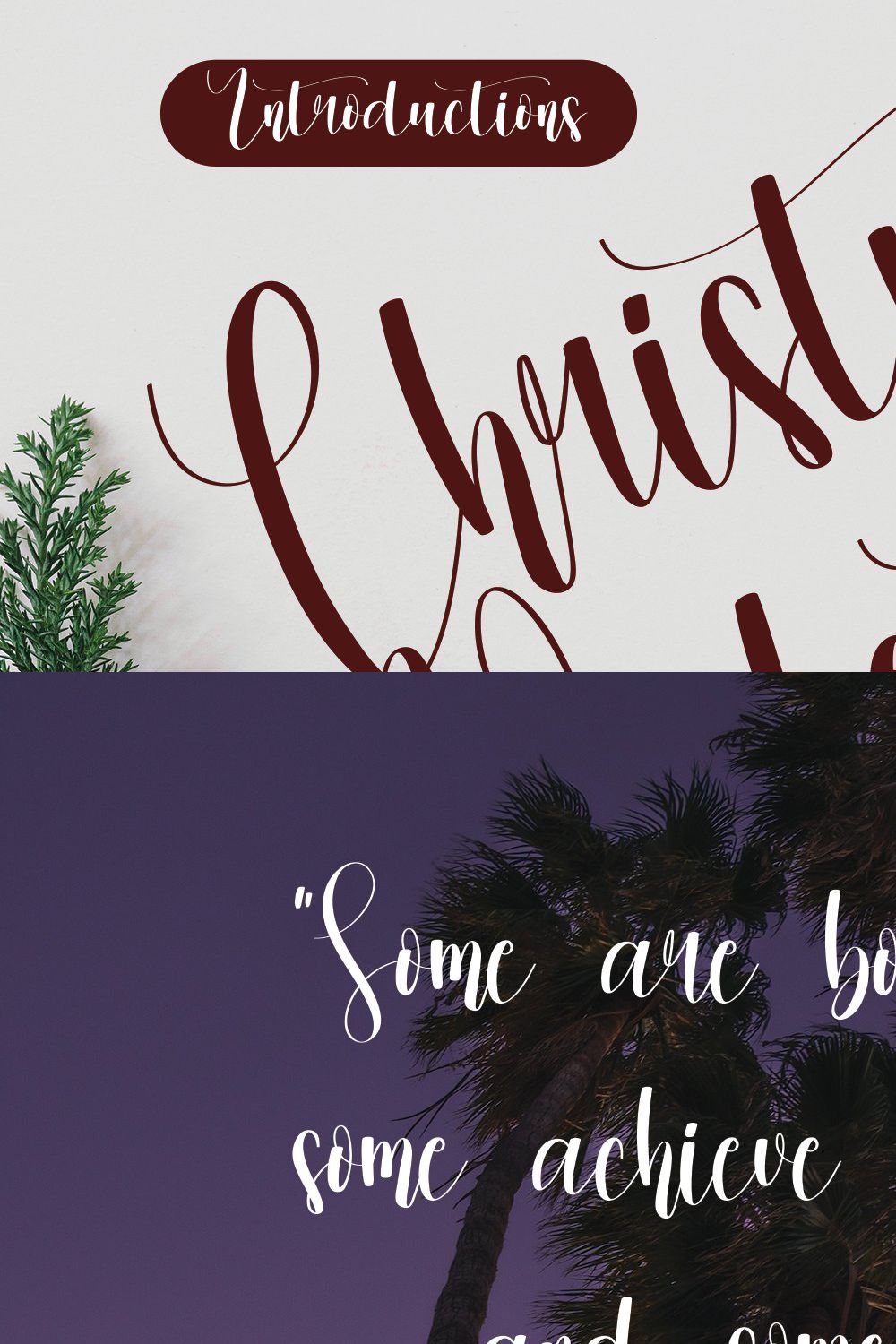 Christmas Valentine| Handwriten Font pinterest preview image.