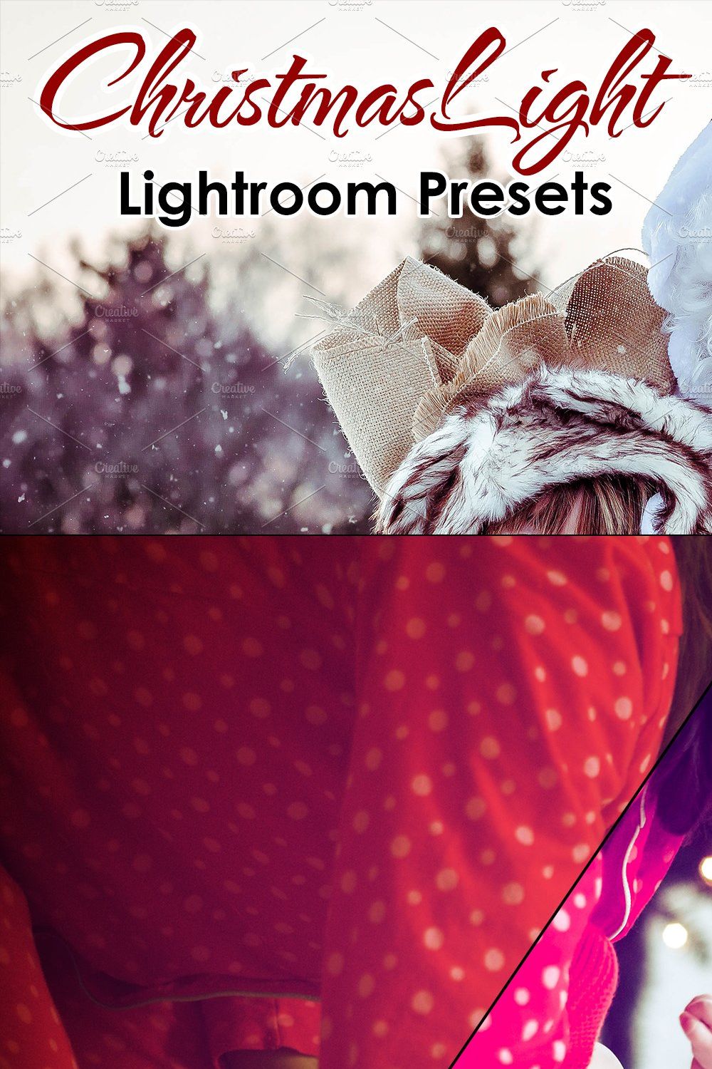 ChristmasLight - Lightroom Presets pinterest preview image.