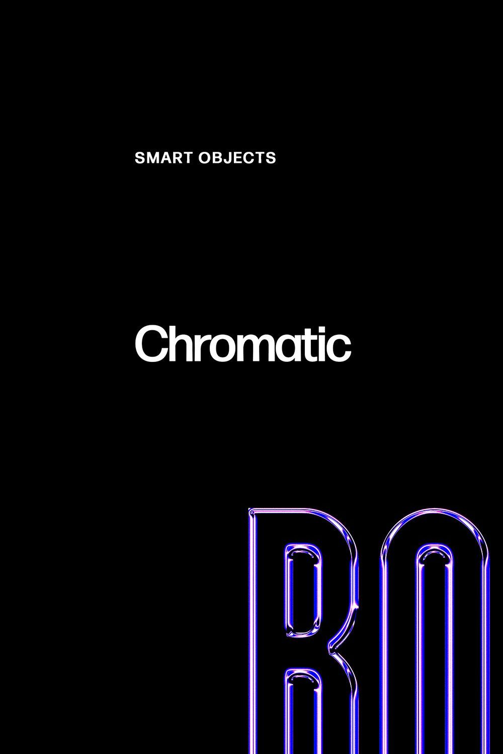 Chromatic Text Effect pinterest preview image.