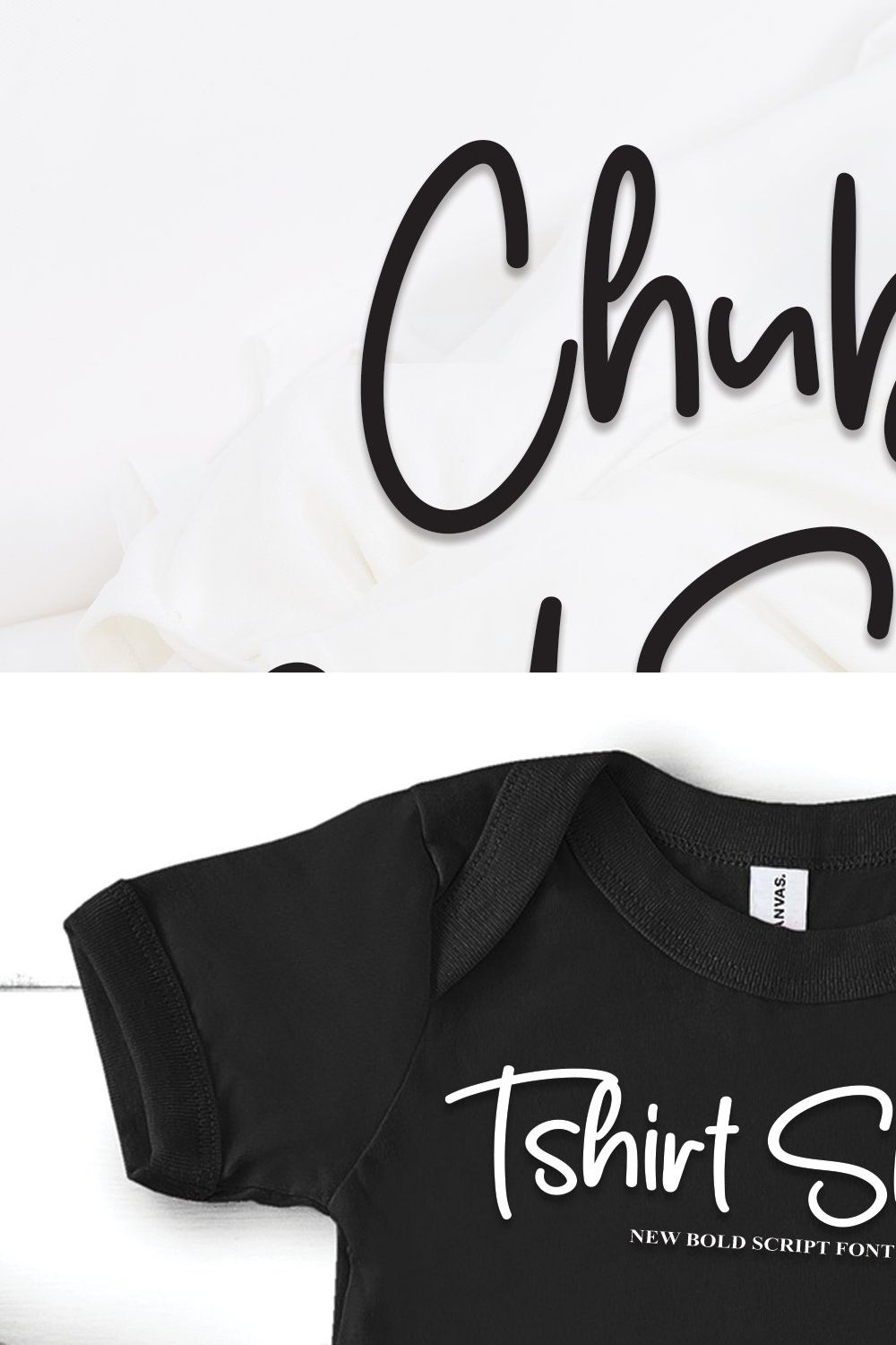 Chubby And Sweet | Script Font pinterest preview image.