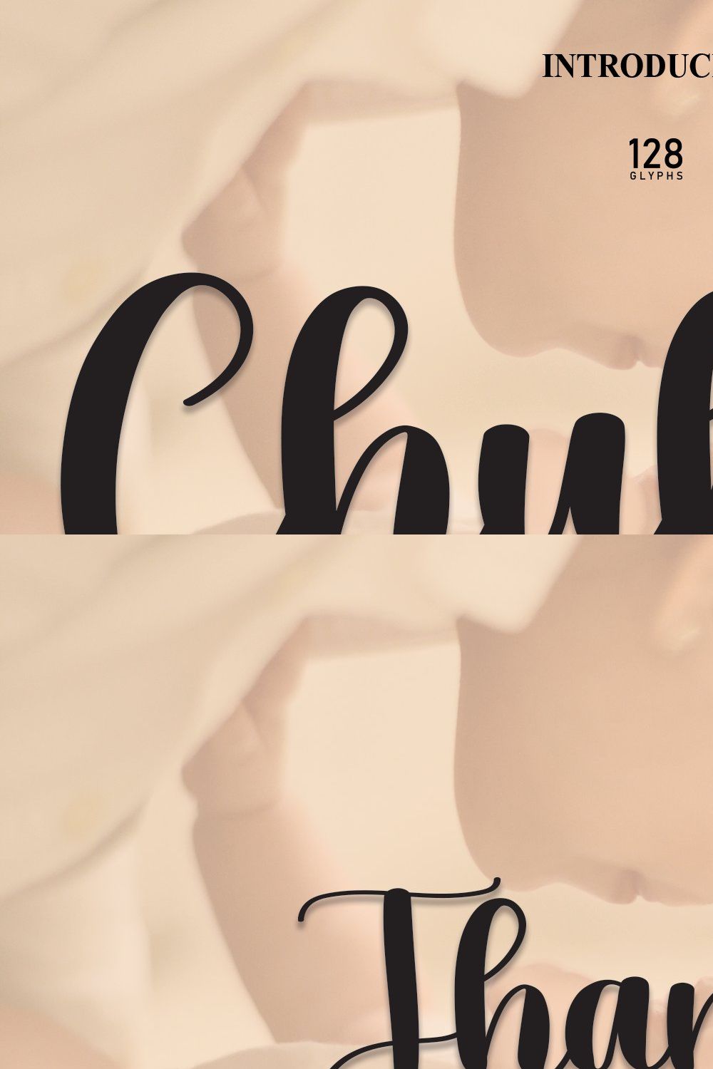 Chubby | Script Font pinterest preview image.