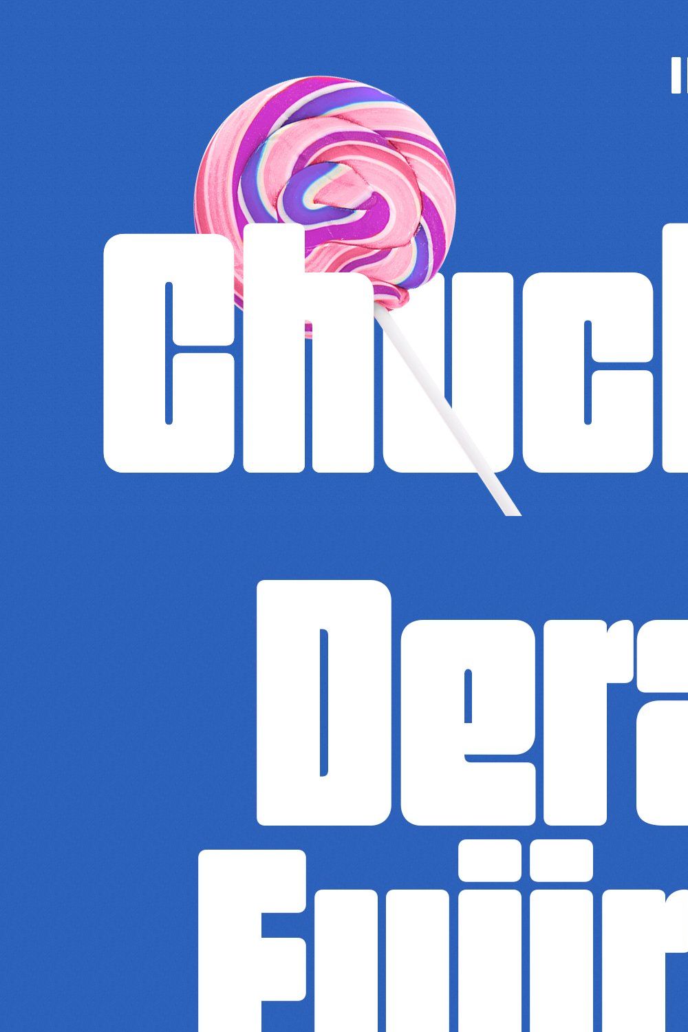 Chucka Bold Sans Display Font pinterest preview image.