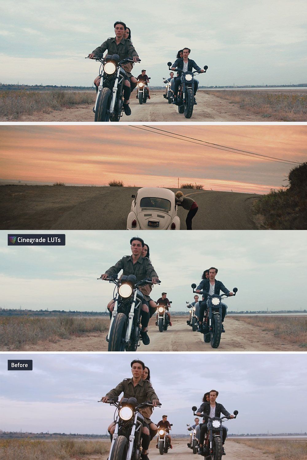 CineGrades LUTs v.3 – Cinematic LUTs pinterest preview image.