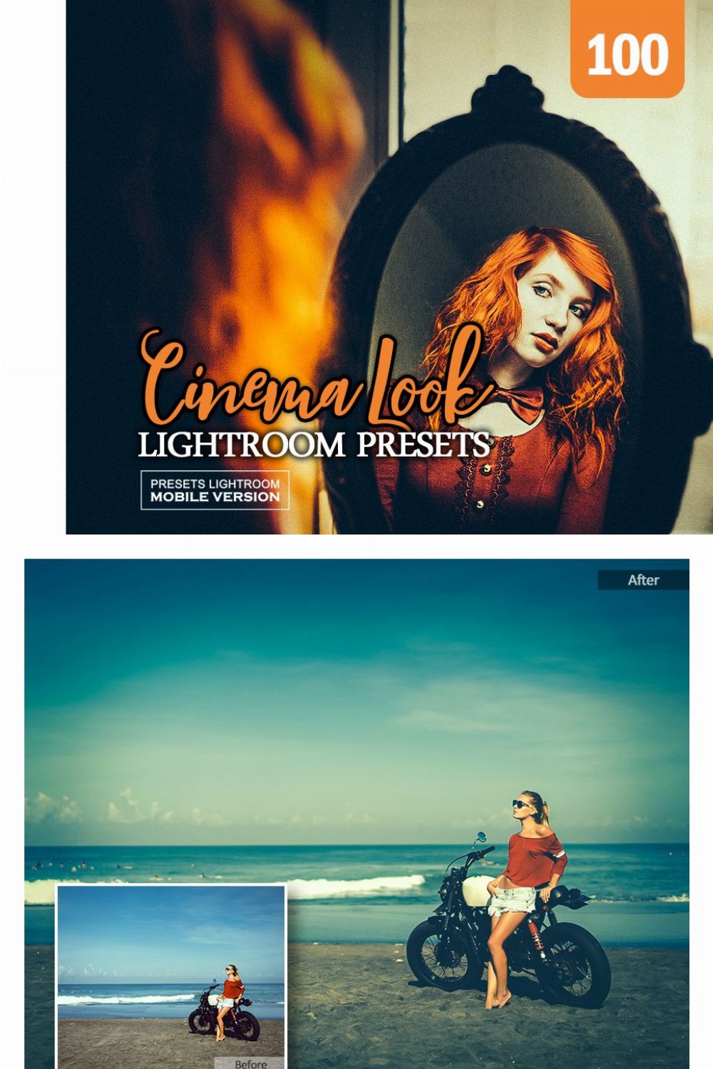 Cinema Look Lightroom Mobile Presets pinterest preview image.