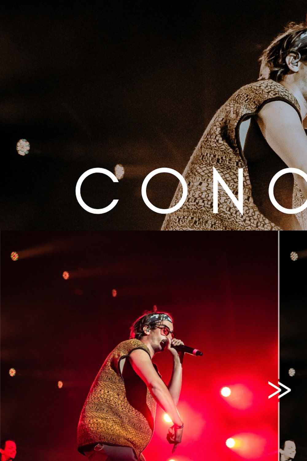 Cinematic Moody Concert LR Presets pinterest preview image.
