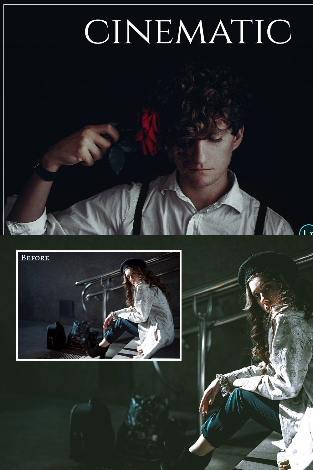 Cinematic PRO - Lightroom Presets pinterest preview image.